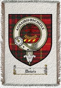 Dowie Clan Badge Throw Blanket