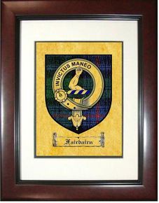 Fairbairn Tartan / Clan Badge Framed Print