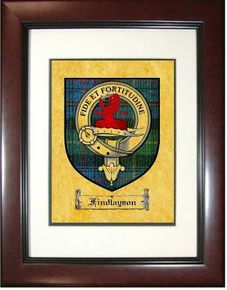 Findlayson Tartan / Clan Badge Framed Print