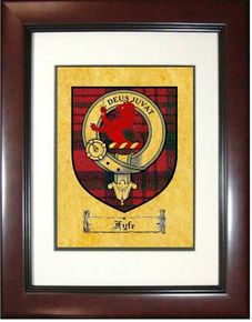 Fyfe Tartan / Clan Badge Framed Print