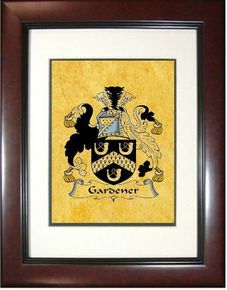 Gardener Coat of Arms Framed Print