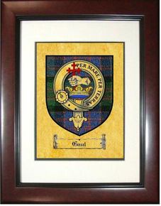 Gaul Tartan / Clan Badge Framed Print