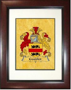 Goodlet Coat of Arms Framed Print