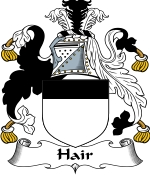 Hair Family Crest / Hair Coat of Arms JPG Download