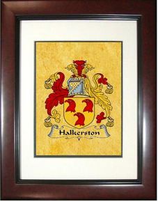 Halkerston Coat of Arms Framed Print