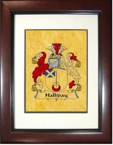 Halliday Coat of Arms Framed Print