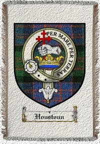 Houstoun Clan Badge Throw Blanket