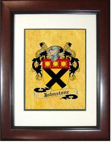 Johnstone Coat of Arms Framed Print