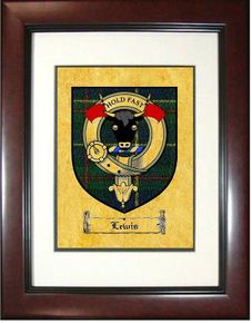 Lewis Tartan / Clan Badge Framed Print