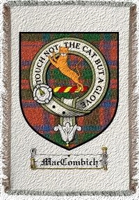 Maccombich Clan Badge Throw Blanket