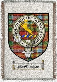 Macglashan Clan Badge Throw Blanket