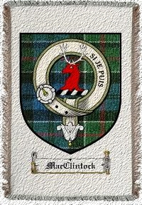 Macklintock Clan Badge Throw Blanket