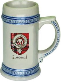 Macrobb Clan Badge / Tartan Stein