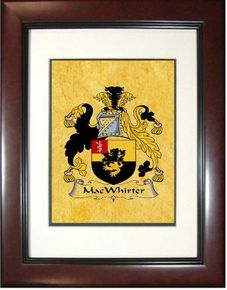 Macwhirter Coat of Arms Framed Print