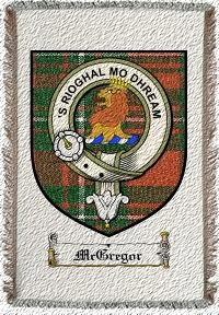 Mcgregor Clan Badge Throw Blanket