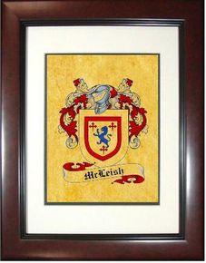 Mcleish Coat of Arms Framed Print