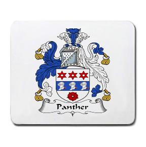 Panther Coat of Arms Mouse Pad