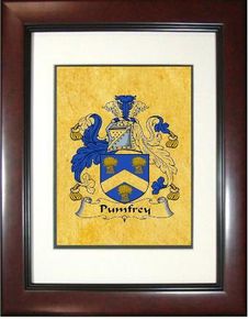 Pumfrey Coat of Arms Framed Print