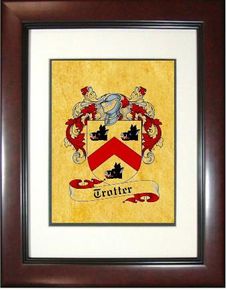 Trotter Coat of Arms Framed Print