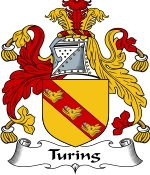 Turing Family Crest / Turing Coat of Arms JPG Download