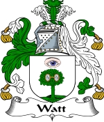 Watt Family Crest / Watt Coat of Arms JPG Download