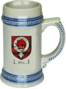 Weems Clan Badge / Tartan Stein