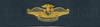 The Fleet Marine Force Warfare Insignia OFFICER, Breast Device, Embroidered in Gold Thread on BLUE coverall fabric The Fleet Marine Force Warfare Insignia OFFICER, Breast Device, Embroidered in Gold Thread on BLUE coverall fabric
