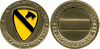 1st Cav Enamel Challenge Coin 1 1/2