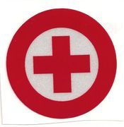 2.5 Diameter.RED Sticker  3M Scotchlite  Reflective Vinyl Stripes Safety sticker