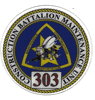 2" COMMAND HARDHAT STICKERS, NAVAL CONSTRUCTION BATTALION MAINTENANCE UNIT 303  2"