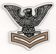 2nd class crow in Gold for Seabee hardhats 