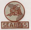 3-Color Desert Camo seabee Patch (gun Left)