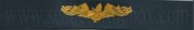 SUBMARINE SUPPLY, Breast Device, Embroidered in Gold Thread on BLUE coverall fabric