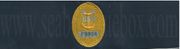 E-9 Command Master Chief, Breast Device, Embroidered in Gold Thread on BLUE coverall fabric
