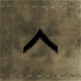 A-TACS ARMY RANK E-2 PRIVATE OLIVE DRAB THREAD  with Velcro(r) backing.