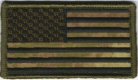 A-TACS FG (Foliage Green) AMERICAN FLAGS -  FORWARD VERSION WITH VELCRO(r)