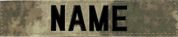 A-TACS NAME TAPES - 5 Inch Length Black Thread with velcro backing  3 TAPE MINIMUM ORDER 