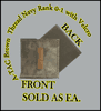 A-TACS NAVY OFFICER RANK 01-ENS,  OLIVE DRAB thread with Velcro(r) backing.