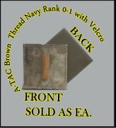 A-TACS NAVY OFFICER RANK 01-ENS,  OLIVE DRAB thread with Velcro(r) backing.