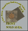 A-TACS NAVY OFFICER RANK 04-LCDR,  OLIVE DRAB thread  with Velcro(r) backing.