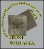 A-TACS NAVY OFFICER RANK 06-CAPT,  OLIVE DRAB thread   with Velcro(r) backing.