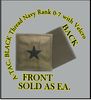 A-TACS NAVY OFFICER RANK 07-RDML, BLACK THREAD with Velcro(r) backing. A-TACS NAVY OFFICER RANK 07-RDML, BLACK THREAD with Velcro(r) backing.