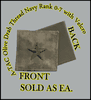 A-TACS NAVY OFFICER RANK 07-RDML,  OLIVE DRAB thread   with Velcro(r) backing.