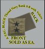 A-TACS NAVY OFFICER RANK 08-RADM, BLACK THREAD with Velcro(r) backing. A-TACS NAVY OFFICER RANK 08-RADM, BLACK THREAD with Velcro(r) backing.