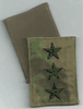 A-TACS NAVY OFFICER RANK 09-RADM, 2 7/8 inches by 2 inches with Velcro(r) backing. OLIVE DRAB THREAD