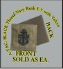 A-TACS NAVY PETTY OFFICER RANK E-7-CPO, BLACK THREAD with Velcro(r) backing. A-TACS NAVY PETTY OFFICER RANK E-7-CPO, BLACK THREAD with Velcro(r) backing.
