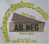 AB NEG BLOOD TYPE IN BLACK ON MULTICAM TAPE With Velcro AB NEG BLOOD TYPE IN BLACK ON MULTICAM TAPE With Velcro