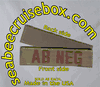 AB NEG BLOOD TYPE IN SPICE BROWN ON MULTICAM TAPE With Velcro