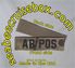 AB POS BLOOD TYPE IN BLACK ON MULTICAM TAPE With Velcro