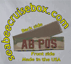 AB POS BLOOD TYPE IN SPICE BROWN ON MULTICAM TAPE With Velcro